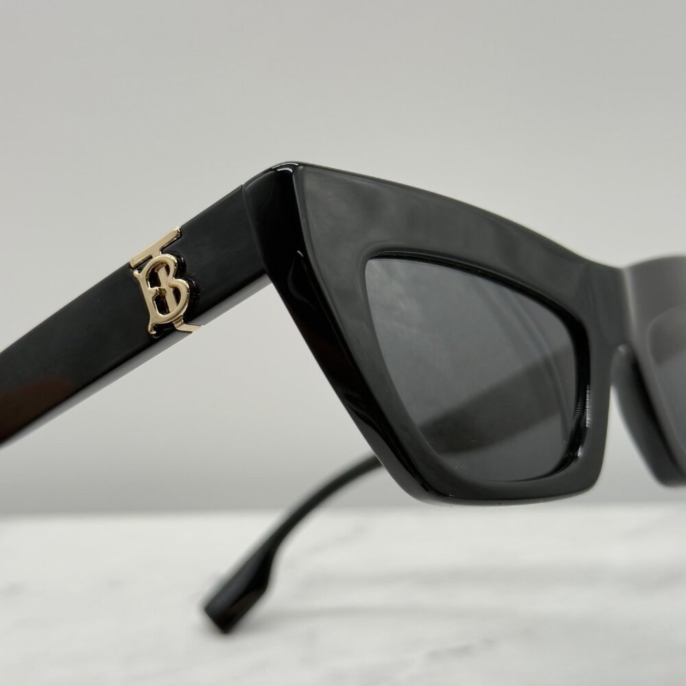 Burberry BE4405 300187 Sunglasses Black Frame Dark Grey Lens 51mm - Picture 11 of 12